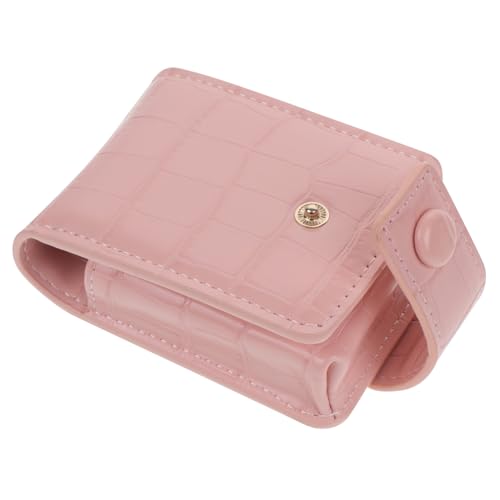 FOMIYES Mini Make Up Tasche mit Integriertem Spiegel Kompakte Lippenstifthülle für Damen Tragbarer Lippenstift Behälter Stilvolle Kosmetiktasche in Süßem für Handtasche und Alltag von FOMIYES