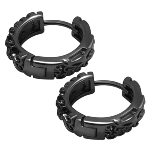 FOMIYES Minimalistische Schwarze Creolen Ohrringe für Herren und Damen Langlebig Modischer Hip Hop Stil Passend für Alltag und Besondere Anlässe Trendige Schmuckaccessoires FOMIYES Minimalistische Schwarze Creolen Ohrringe für Herren und Damen Langlebig Modischer Hip Hop Stil Passend für Alltag und Besondere Anlässe Trendige Schmuckaccessoires von FOMIYES