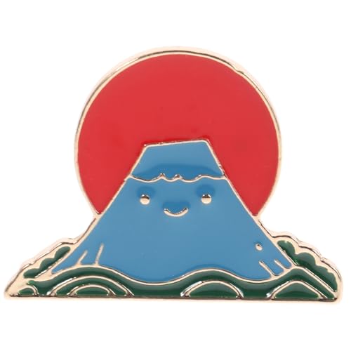 FOMIYES Modebrosche Fujisan Anstecknadel Cartoon Stil Zinklegering Langlebig für Kleidung Rucksäcke Damen Modisches Accessoire von FOMIYES