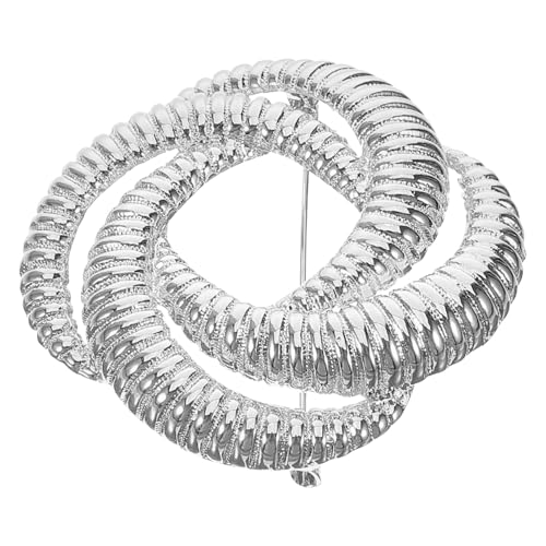 FOMIYES Moderne Geometrische Streifen Brosche Damen Anstecknadel aus Metall Dekorative Kleidung Schmuck für Blusen Pullover Schals Eleganter Filigraner Pin für Stilbewusste Frauen von FOMIYES