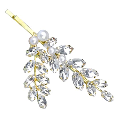FOMIYES Vielseitige Metall Haar Pin Blume Clip Strass Hut Haarspange Frauen Seite Mi Haar Zubehör von FOMIYES