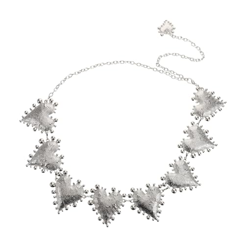 FOMIYES Taillenkettengürtel Für Damen Mit Großem Herz-metall-design Bauchkettengürtel Für Partys Und Verabredungen Modischer Taillenschmuck Aus Metall von FOMIYES