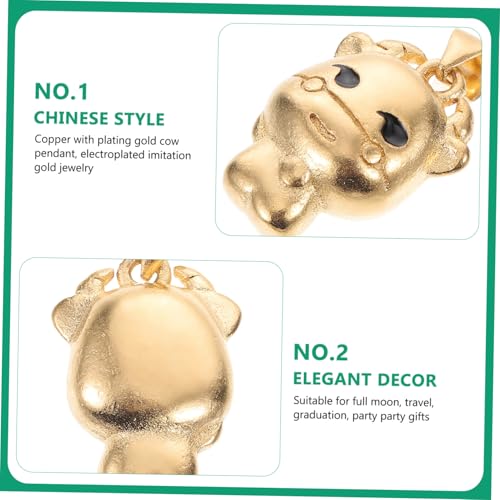 FOMIYES Modischer Kuh Anhänger Halskette Charms Damen Glücksbringer Halskettenschmuck für Party Hochzeit FOMIYES Modischer Kuh Anhänger Halskette Charms Damen Glücksbringer Halskettenschmuck für Party Hochzeit von FOMIYES