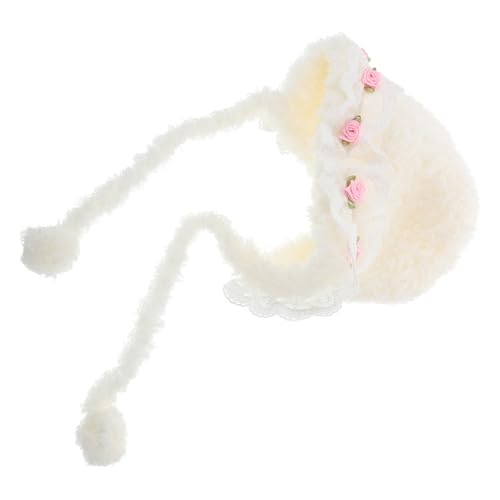 FOMIYES Mütze Winter Bonnet für Kleinkinder Ohrenschutz Handgestrickte Weiche Coral Fleece Beanie für Jungen und Warm für Kalte Monate von FOMIYES