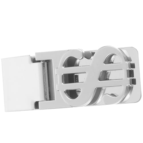 FOMIYES Geldklammer Für Geldbörse Geldklammer Edelstahl Tragbarer Kleiner Clip Für Scheckaufbewahrung Und Geldscheinbefestigung von FOMIYES