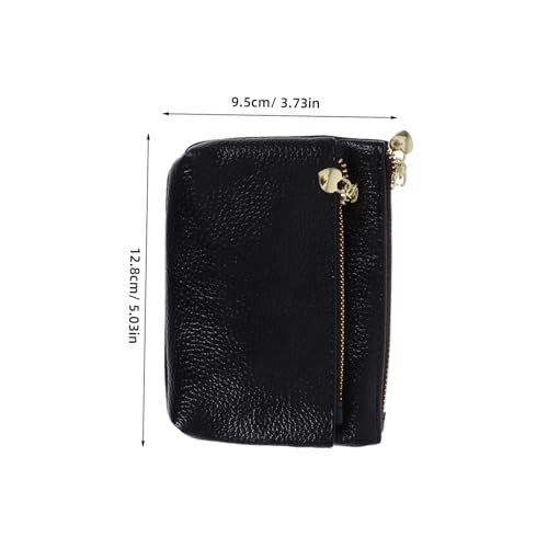 FOMIYES Multifunktionale Damen Geldbörse Weichem PU Kleine Reißverschluss Brieftasche mit Münzfach Karten und Führerscheinfächer Kompakte Portemonnaie für Alltag Party und Reisen von FOMIYES