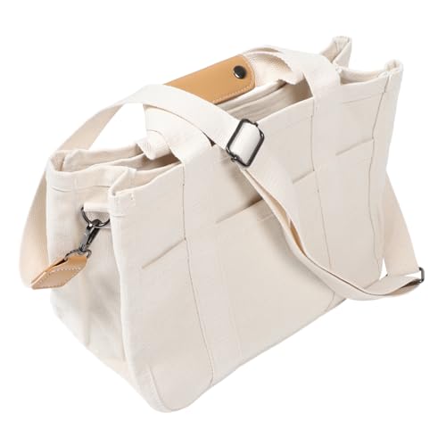 FOMIYES Multifunktionale Mum Bag Canvas Tote Bag für Damen mit Verstellbarem Schultergurt Stilvolle Umhängetasche für Alltag und Freizeit Leicht zu Reinigen Geräumig für Babysachen und von FOMIYES