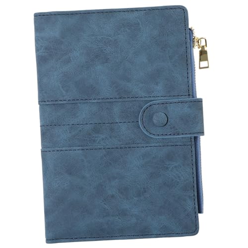 FOMIYES Multifunktionale Reisepasshülle mit RFID Schutz Karten und Ticketschutz Sicherer Druckknopfverschluss Kompakte Blaue Reisebrieftasche für Damen und Herren für Reisen und von FOMIYES