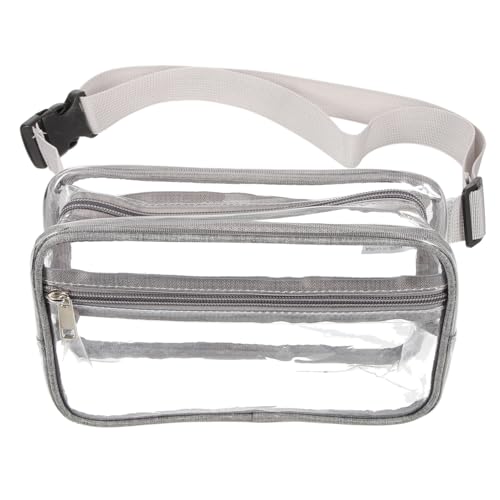 FOMIYES Multifunktionale Transparente Hüfttasche Herren Verstellbare Gürteltasche für Outdoor Sport und Reisen Leichte Polyester Bauchtasche mit Mehreren Fächern von FOMIYES