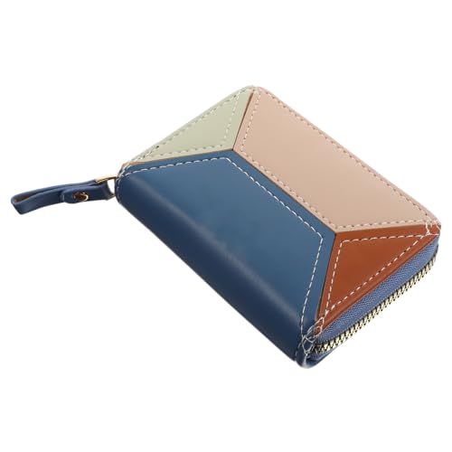 FOMIYES Multifunktionales Kartenetui Damen PU Großes Fassungsvermögen Kartenhalter für Kreditkarten Ausweishülle Mehrere Karten Organizer Blau von FOMIYES