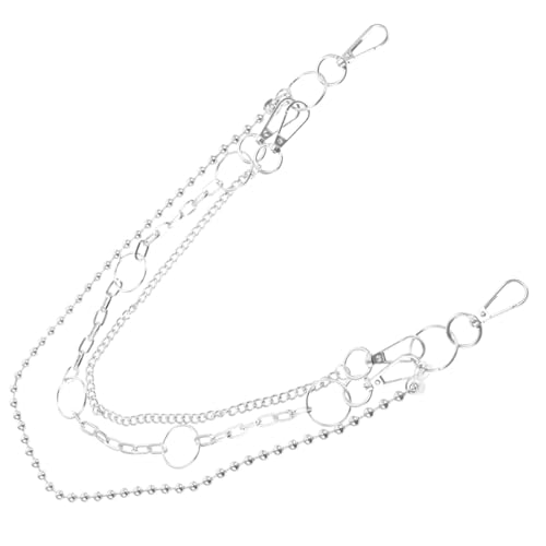 FOMIYES Multilagige Punk Hosenkette aus Metall Stylische Taillenkette für Damen und Herren Modische Waist Chain für Jeans Vielseitiges Accessoire für Alltag und Festival Robuster Look von FOMIYES
