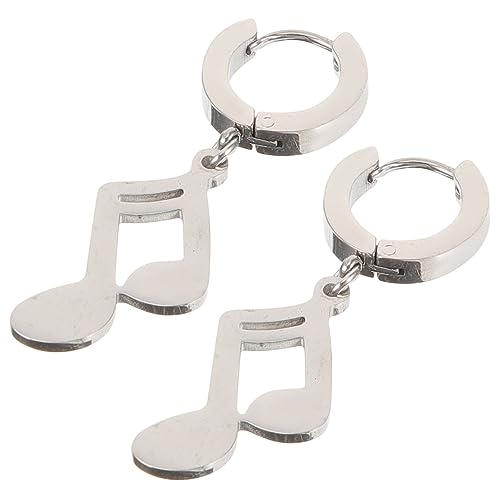 FOMIYES Musiknoten Ohrringe für Herren Dangle Ohrstecker Langlebigem Legierungsmaterial für Festivals und Alltagslooks Einzigartiges Design für von FOMIYES