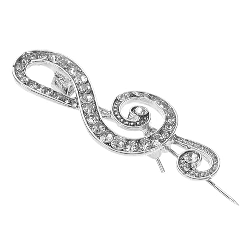 FOMIYES Herrenmode Brosche Musikalische Anstecknadel Kristall Musiknote Einzigartiger Schmuck von FOMIYES