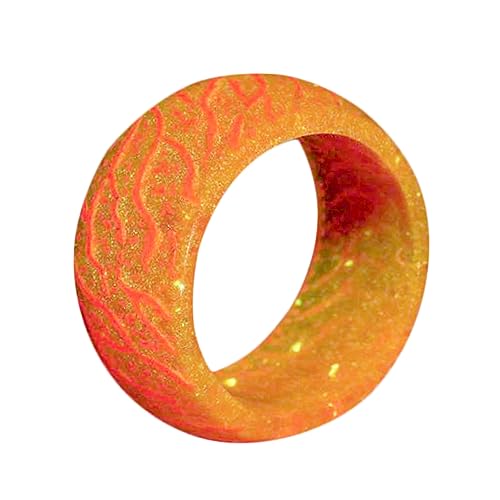 FOMIYES Nachtlichtring für Damen Lustiger Crack Ring Leichtem Langlebigem Resin Orange für Partys Reisen Perfektes für Freunde Familie FOMIYES Nachtlichtring für Damen Lustiger Crack Ring Leichtem Langlebigem Resin Orange für Partys Reisen Perfektes für Freunde Familie von FOMIYES