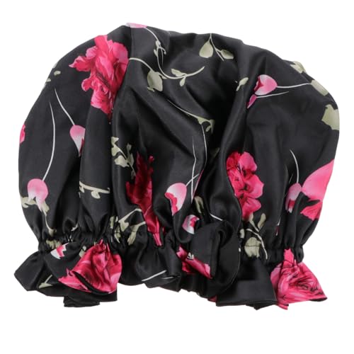 FOMIYES Schlafmütze für Damen Große Größe Doppellagige Satinhaube Haarhaube für Den Nachtgebrauch von FOMIYES