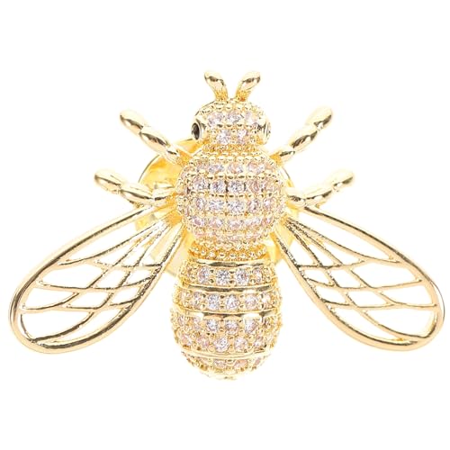 FOMIYES Nadelbrust Ausweis Broschennadel Kleidung Pin-Abzeichen Rückseiten Rucksäcke Stift Frauen Brosche Tier Brosche Bienenschmuck Brosche Kupfer Golden FOMIYES Nadelbrust Ausweis Broschennadel Kleidung Pin-Abzeichen Rückseiten Rucksäcke Stift Frauen Brosche Tier Brosche Bienenschmuck Brosche Kupfer Golden von FOMIYES