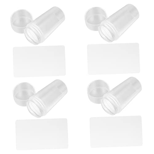 FOMIYES Nagel Schablone Stempel Mit Transparentem Nagelschaber Für Maniküre Nailart-tool Für Professionelle Hause Verwendbare Nailart-maniküre-werkzeuge von FOMIYES