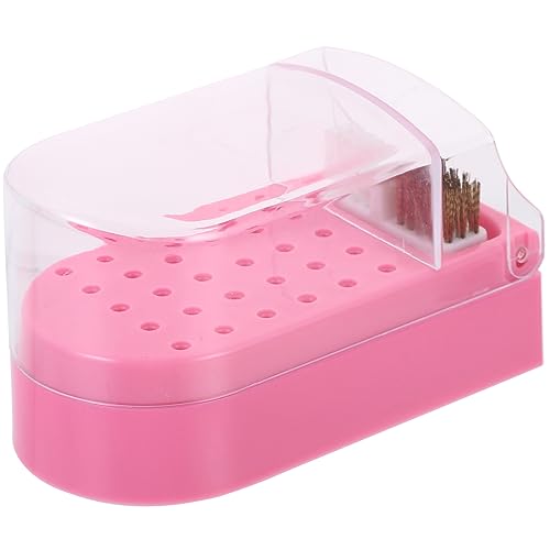 FOMIYES Nagelbohrer-aufbewahrungsbox Transparente Behälter Für Nagelfräser Nagelschleifkopfhalter Organizer Für Maniküre-bohrer Aufbewahrungshalter Für Schleifköpfe von FOMIYES
