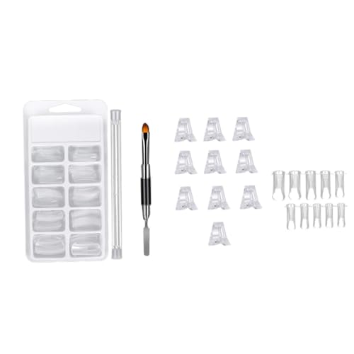 FOMIYES Nagelverlängerungs Clips Nagelspitzen Doppelseitiger Stift Professionelle Maniküre Nägel Gelverlängerung Nagelkunst Werkzeug für Damen Mädchen von FOMIYES