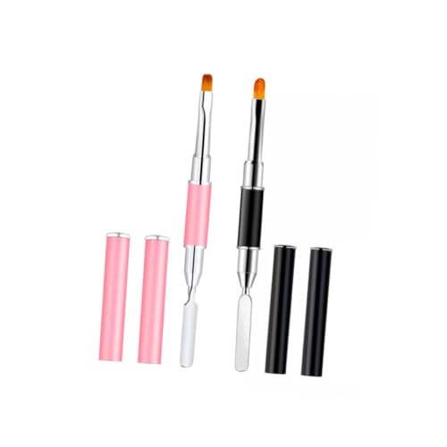 FOMIYES Nail Art Pen Set 2-teilig Klebestift Pinsel Maniküre Für Uv-gel Acrylnägel von FOMIYES