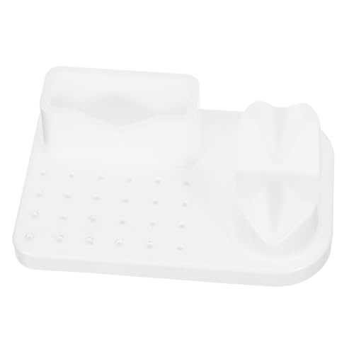 FOMIYES Nail Tool Storage Box mit Fächern Nagelbohrer Aufbewahrungsständer für Profi und Zuhause Langlebiger Kunststoff Organizer mit Sicherer Basis und Übersichtlicher Sortierung von FOMIYES
