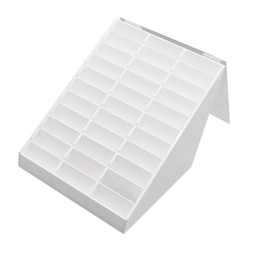 FOMIYES Nailspitzen Aufbewahrungsbox aus Weiß Langlebig Kompakt Praktisch Salon Nail Practice Board Nagelstudio Organizer für Nageldesign von FOMIYES