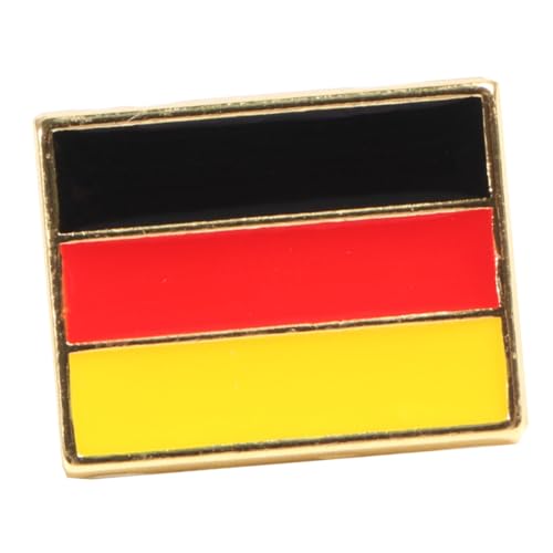 FOMIYES Nationalflagge Brosche Metall Anstecknadel Kreatives Design für Kleidung Schwarz und Rot für Festivals Geburtstage und Partys von FOMIYES