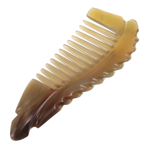 FOMIYES Natürlicher Hornkamm Handgefertigt Antistatisch Breitzahnkamm Für Lockiges Und Welliges Haar Damen Tragbar Kompakt Styling-tool Für Sanfte Entwirrung Und Kopfhautmassage FOMIYES Natürlicher Hornkamm Handgefertigt Antistatisch Breitzahnkamm Für Lockiges Und Welliges Haar Damen Tragbar Kompakt Styling-tool Für Sanfte Entwirrung Und Kopfhautmassage von FOMIYES