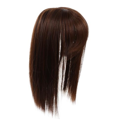 FOMIYES Natürliches Haar Topper mit Clip Synthetisches Haarteil für Dünnes Haar Unsichtbarer Haarschmuck für Damen Hellbraun Einfach zu Befestigen und Langlebig von FOMIYES