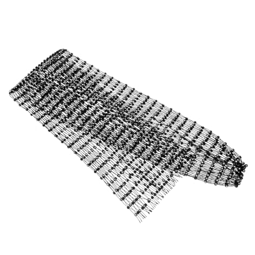 FOMIYES Strass Netz Kopfbedeckung für Damen Atmungsaktives Haarschal Elegantes Kopftuch mit Strass Zartes Stirnband für Besondere Anlässe von FOMIYES