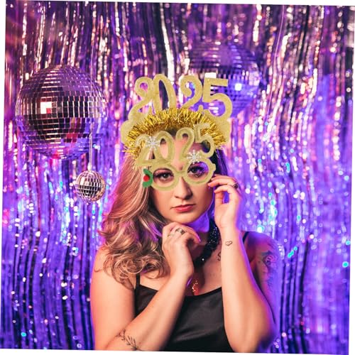 FOMIYES Neujahrs-stirnband Topper Stirnband Festival Haarspange Und Brille Für Erwachsene Silvester-partyzubehör Glitzer-stirnbänder Stirnband Für Damen FOMIYES Neujahrs-stirnband Topper Stirnband Festival Haarspange Und Brille Für Erwachsene Silvester-partyzubehör Glitzer-stirnbänder Stirnband Für Damen von FOMIYES