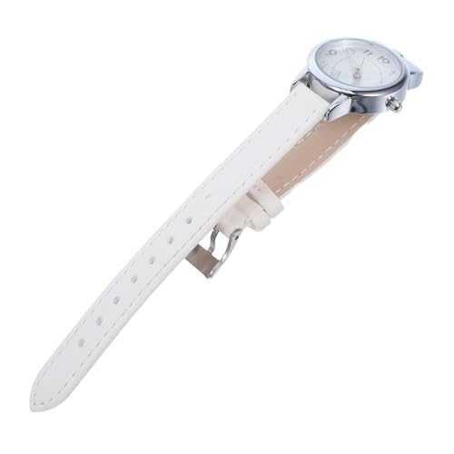 FOMIYES Niedliche Katzenmuster Quarz Armbanduhr für Metall Uhrgehäuse und PU Armband Präzise Zeitmessung für Schule und Alltag von FOMIYES
