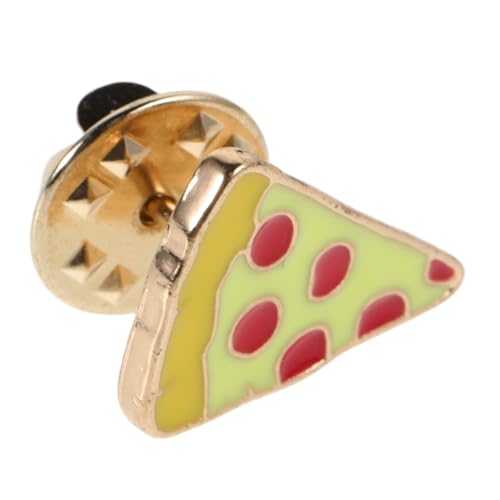 FOMIYES Niedliche Pizza Anstecknadel Cartoon Brosche mit Lebendigem Emaille Finish Leichter Metallpin für Kleidung Taschen und Vielseitige Accessoire Nutzung für Familie und Freunde von FOMIYES