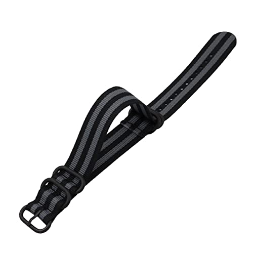 FOMIYES Nylon Uhrenarmband Verstellbares Ersatzband für Herren Damen Langlebiges Ergonomisches Design Schwarz für Austausch Alter oder Beschädigter Armbänder von FOMIYES