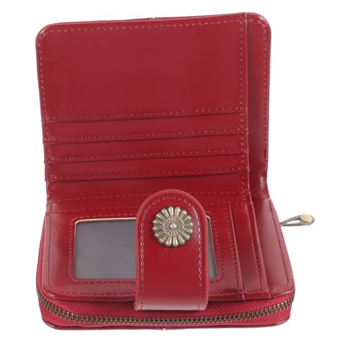 FOMIYES Ölwachs Leder Münzgeldbörse Damen Damen Geldbörse Kleine Geldbörsen Für Damen Trendy Geldbörse Für Damen Geldbörse Für Damen Mini Geldbörse Damen Kleine Geldbörse Wachshaut von FOMIYES