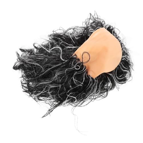 FOMIYES Old Man Bald Wig Lustige Perücke für Herren Kostüm Zubehör für Halloween Fasching Cosplay Verstellbar Wiederverwendbar für Mottoparty und Theateraufführung von FOMIYES