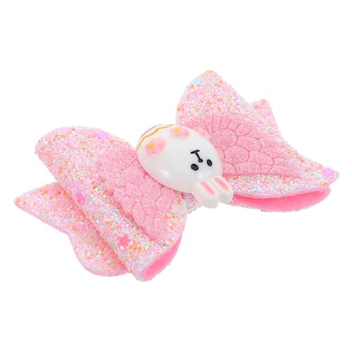 FOMIYES Funktionsfähige Hasenohren Haarspangen Mit Für Mädchen Haarnadeln Mit Sequin-bow Für Ostern Geburtstagsfeiern Und Schulveranstaltungen Langlebige Und Niedliche Haaraccessoires von FOMIYES