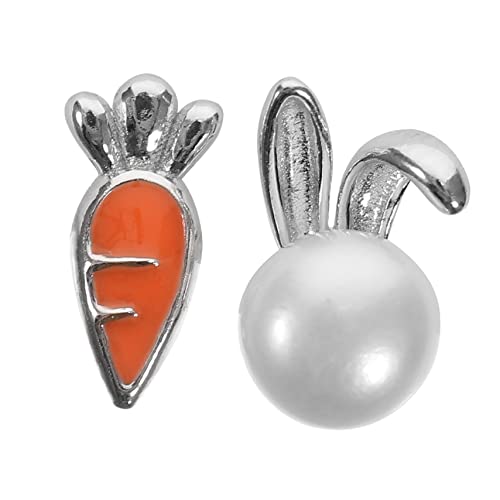 FOMIYES Osterhasen Ohrringe Damen Süße Karotten Ohrstecker Silber Leicht und für Frühlingsfeiern für Frauen Niedlicher Schmuck für Ostern FOMIYES Osterhasen Ohrringe Damen Süße Karotten Ohrstecker Silber Leicht und für Frühlingsfeiern für Frauen Niedlicher Schmuck für Ostern von FOMIYES