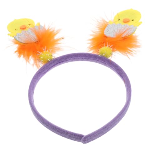FOMIYES Osterkostümzubehör Gefiedertes Küken Haarreifen Dekoratives Osterhaarband Cartoon Stirnband Kopfbedeckung Für Osterfest Partyzubehör FOMIYES Osterkostümzubehör Gefiedertes Küken Haarreifen Dekoratives Osterhaarband Cartoon Stirnband Kopfbedeckung Für Osterfest Partyzubehör von FOMIYES