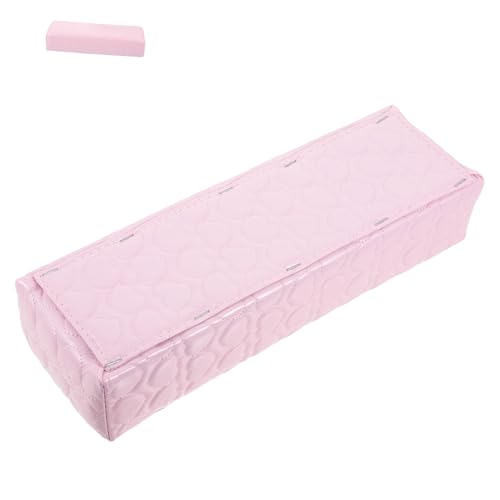 FOMIYES PU Leder Handkissen Maniküre Handauflage Kissen Nageltechnik Handablage für Nail Art DIY Manicure Pillow Kompakt Leicht Rosa von FOMIYES