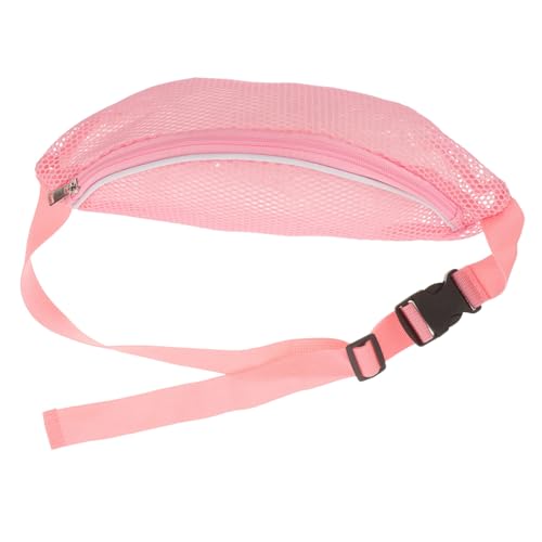 FOMIYES Hüfttasche für Frauen und Männer Verstellbare Gürteltasche Netzmaterial Tragbare Strandtasche für Workout und Reisen Geräumige Bauchtasche mit Reißfestem Reißverschluss von FOMIYES