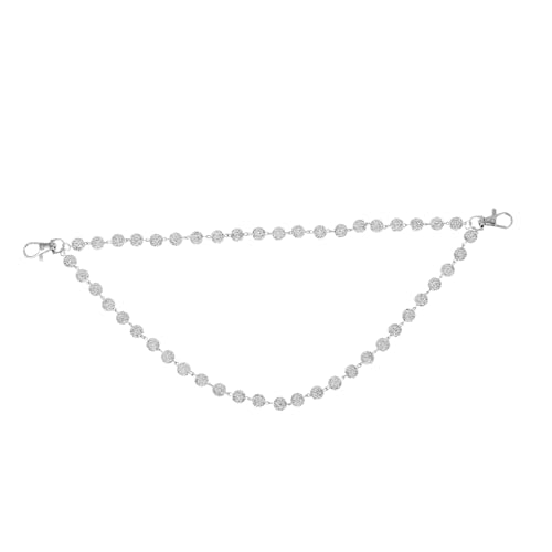 FOMIYES Pants Chain Herren Hip Hop Wallet Chain mit Eingebetteten Strasssteinen Robuste Metallhose Kette Modisches Mehrlagiges Accessoire für Jeans Vielseitig für Alltag und Party von FOMIYES
