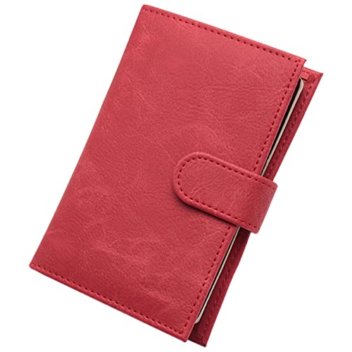 FOMIYES Passinhaber Zubehör Kartenhalter Damen Reisepass Brieftasche reisepass geldbörse Reisebeutel Reisepasstasche reisepasshülle Inhaber der Reisepassorganisation Reisepassschutz Pu rot von FOMIYES