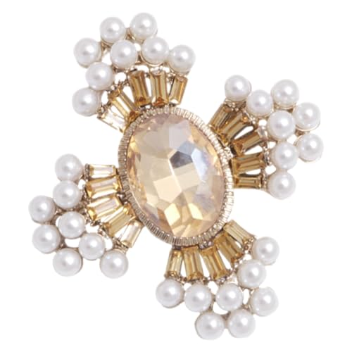 FOMIYES Perlen Barock Brosche Kreuz Brosche für Damen Anstecknadel für Kleidung Schal und Jacken Yncp Schmuckdekoration von FOMIYES