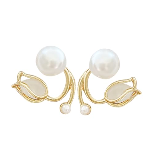 FOMIYES Perlen Ohrstecker Blume Fein Elegant Leicht für Teen Mädchen Frauen Modisches Accessoire für Party Alltag und von FOMIYES