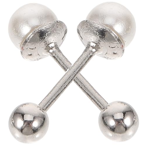 FOMIYES Perlen Ohrstecker Süßwasserperle Langlebig Glatt Damen Ohrschmuck für Tragus und Knorpelohr Geeignet Modisch Vielseitig Kombinierbar von FOMIYES