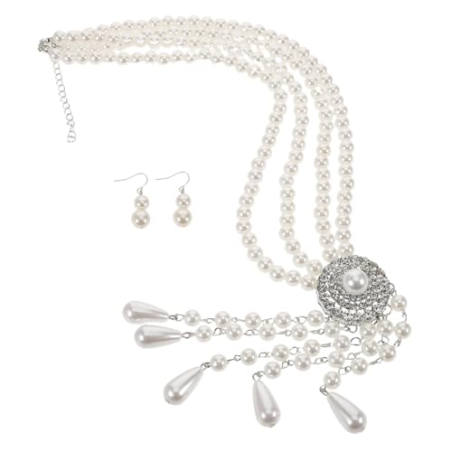 FOMIYES Perlen-halskette-set Mit Perlenketten Vintage-barock- Kostüm-statement-schmuck Für Und Mädchen Aus Robusten Materialien Für Komfort von FOMIYES