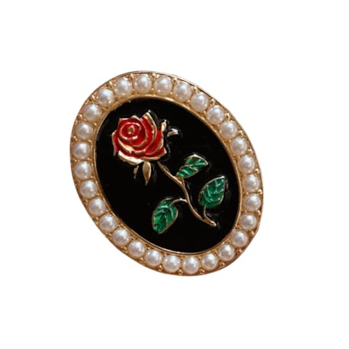 FOMIYES Perlenbrosche mit Emaille Damen Anstecknadel Eleganter Blüten Modisches Accessoire für Kleidung Geeignet für Frauen und Mädchen von FOMIYES