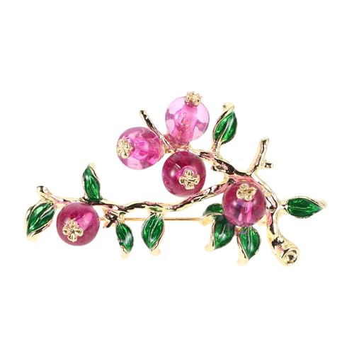 FOMIYES Persimmon Brosche Sicherheitsnadel Einzigartiges Design Modischer Herbst Anstecker für Mädchen und Frauen Kleidung Accessoire von FOMIYES