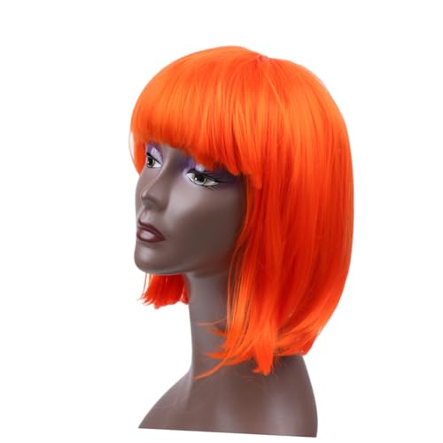 FOMIYES Perücke Kurzhaar Synthetische Hochtemperaturfaser Glatte Damen Frauen Alltag Cosplay Party Halloween Natürlicher Look Komfortabel Waschbar FOMIYES Perücke Kurzhaar Synthetische Hochtemperaturfaser Glatte Damen Frauen Alltag Cosplay Party Halloween Natürlicher Look Komfortabel Waschbar von FOMIYES